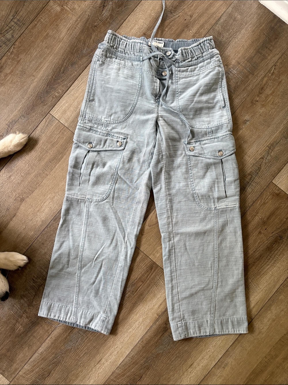 Free People Park Avenue cotton cargo pants